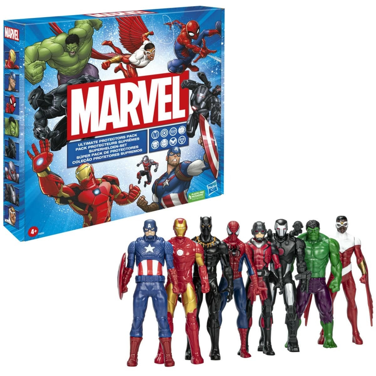 Marvel Set de Figuras Avengers Súper Pack de Protectores Hasbro