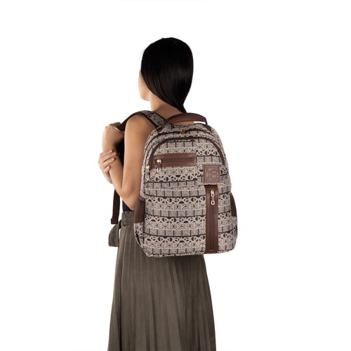 Backpack Porta Laptop Multi-Rosa Ss Tafreli Cloe