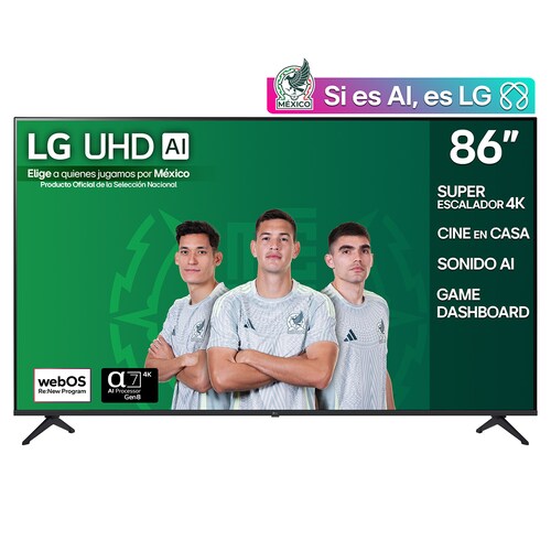 Pantalla LG 86 Pulgadas 4K Uhd Ai Ua8050 4K Smart Tv