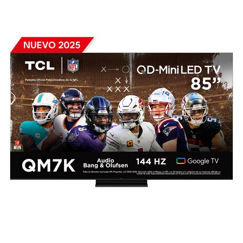 Pantalla Tcl Mini Led 85 Pulgadas 4K Google Tv 85Qm7K