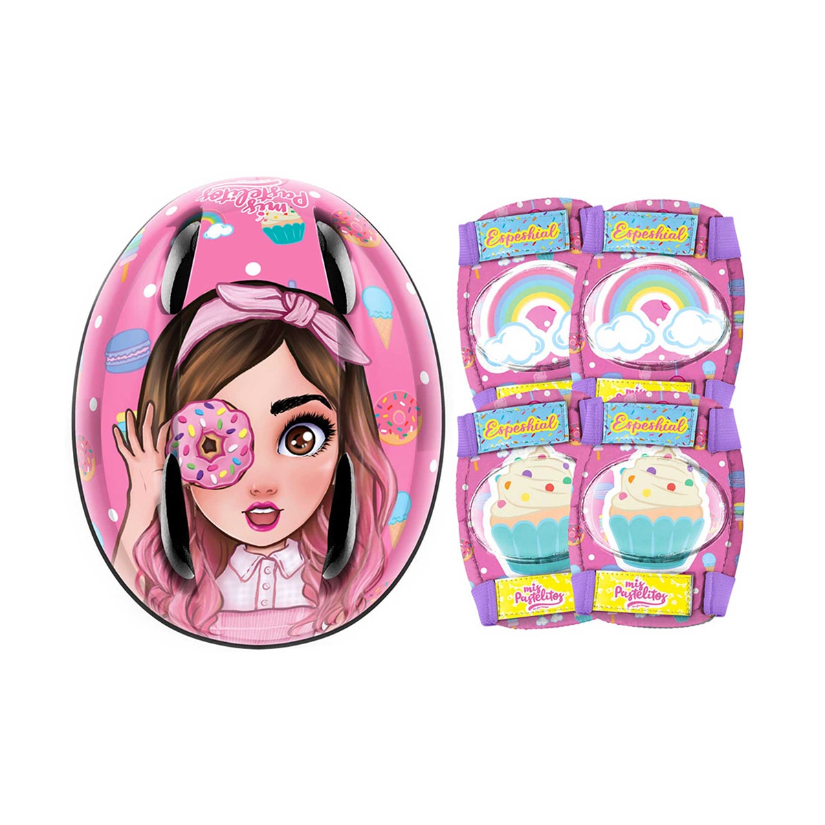 Casco con Accesorios Mis Pastelitos Flying Wheel