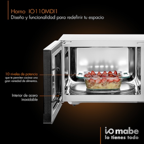 Microondas Empotrable Io Mabe 1.1 P Io110Mdi1 Inoxidable