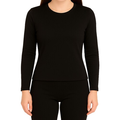 Camiseta Super Felpa Cuello Redondo Oscar Hackman para Mujer.