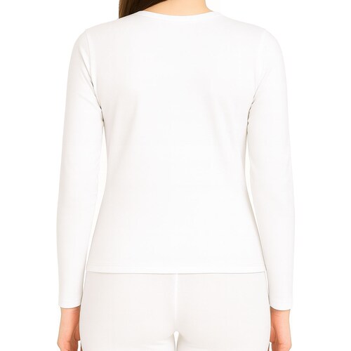 Camiseta Super Felpa Cuello Redondo Oscar Hackman para Mujer.