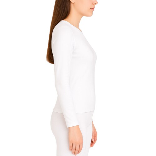 Camiseta Super Felpa Cuello Redondo Oscar Hackman para Mujer.