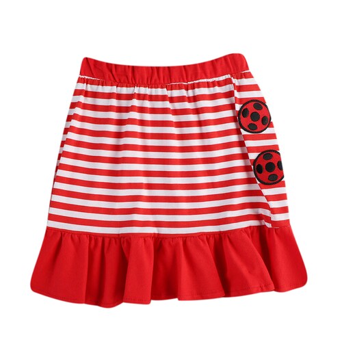 Falda Lady Bug con Olan para Niña