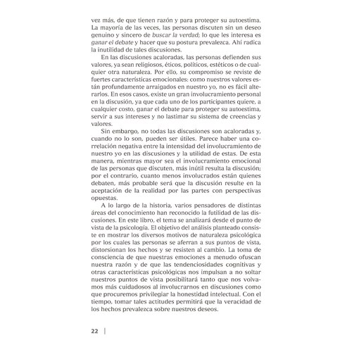 De la Inutilidad de las Discusiones