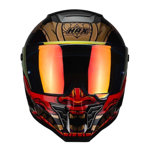 Casco Integral Black Pearl Shogun Negro Rojo Brill