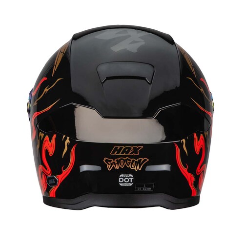 Casco Integral Black Pearl Shogun Negro Rojo Brill