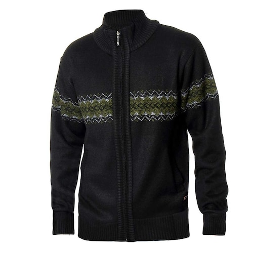 Suéter Abierto Grecas Banana Blue para Hombre Plus