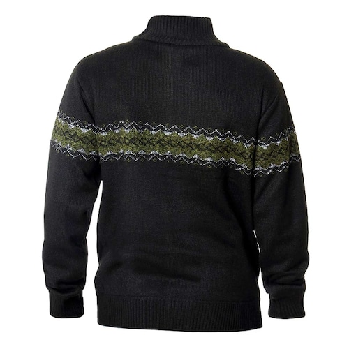 Suéter Abierto Grecas Banana Blue para Hombre Plus