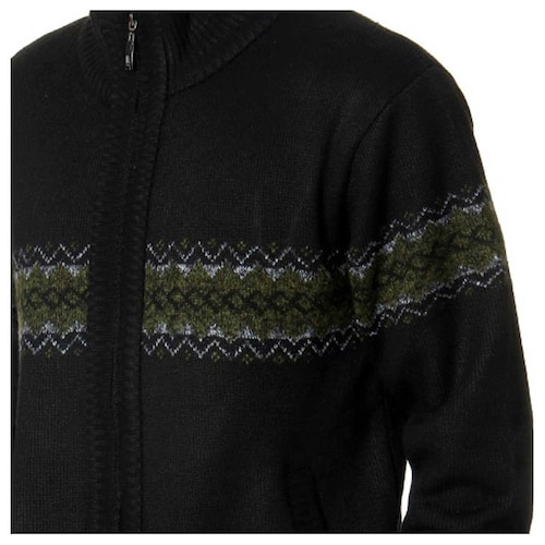 Suéter Abierto Grecas Banana Blue para Hombre Plus