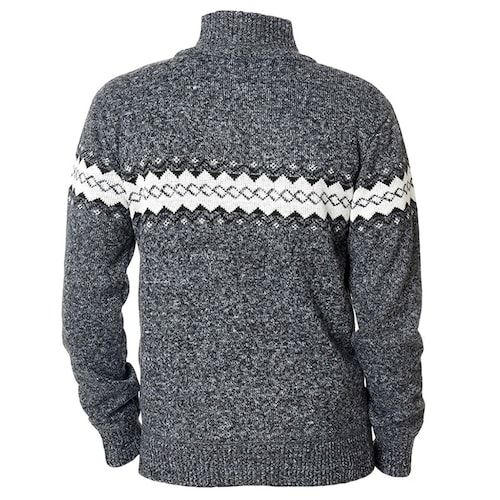 Suéter Abierto Grecas Banana Blue para Hombre Plus