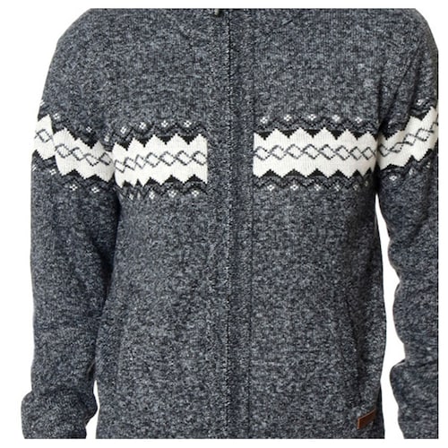 Suéter Abierto Grecas Banana Blue para Hombre Plus