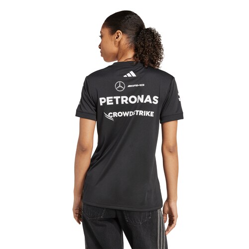 Playera Negra Mercedes para Mujer Adidas