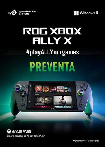 Preventa / Consola Gamer Rog Xbox X Rc73Xa-Nh011W Raiz2 24Gb Ram 1Tb