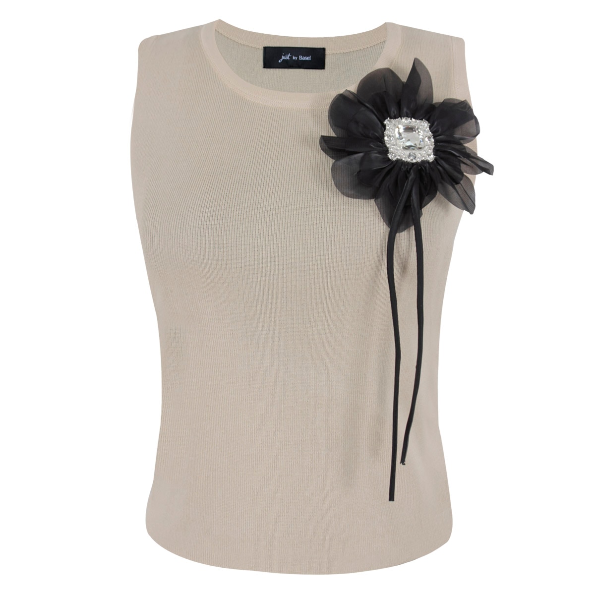 Blusa de Punto con Aplicación para Mujer Petite Just By Basel