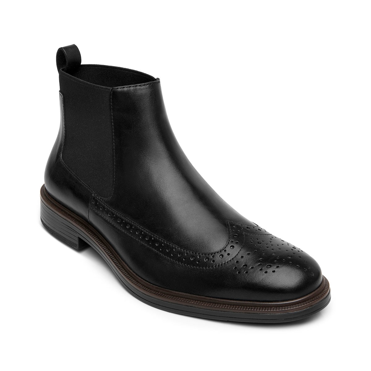 Botín Chelsea para Hombre, Color Negro Flexi