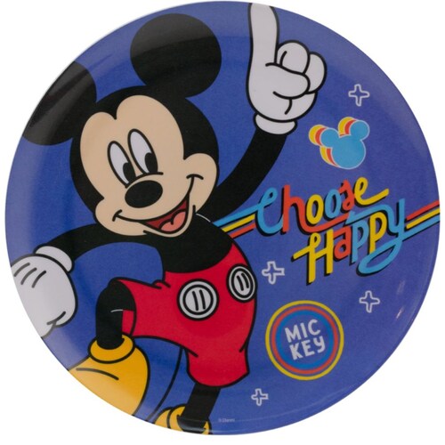 Plato Mediano de Melamina Mickey 22.8 Cm Fun Kids