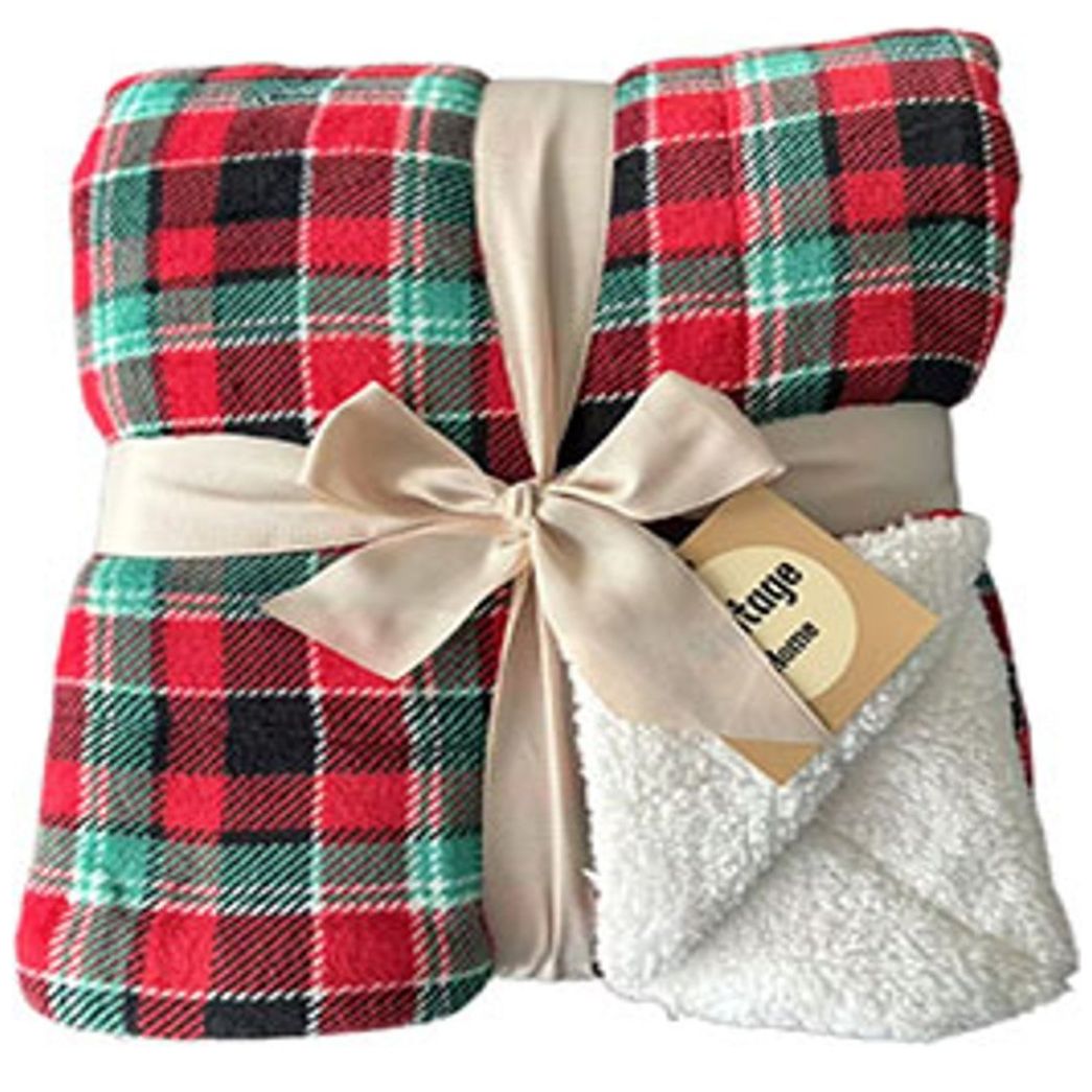 Frazada Navidad Vintage Home Faux