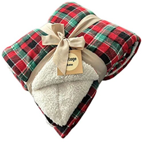Frazada Navidad Vintage Home Faux