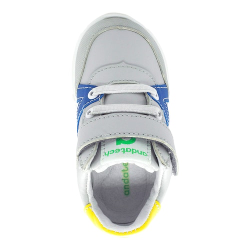 Tenis con Velcro 12-15 Gris Andanenes