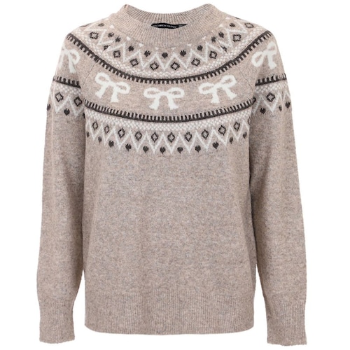 Suéter Navideño con Moños Voltaire & Voltaire para Mujer Formal