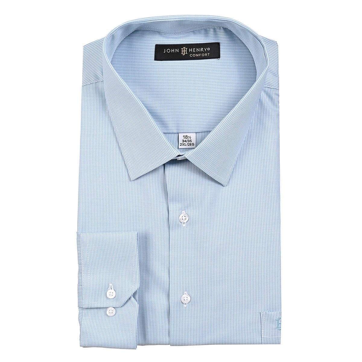 Camisa Manga Larga Henry John para Hombre Plus