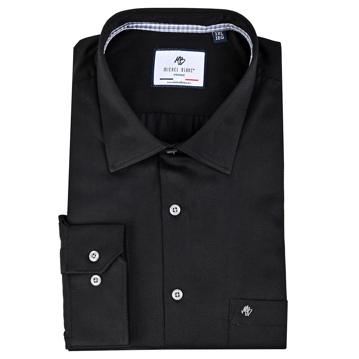 Camisa Manga Larga Michel Blanc para Hombre Plus