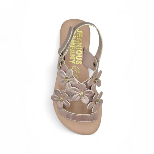 Sandalia Velcro 17-22 Dorado Jeanious