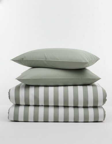 Edredón King Navy Verde