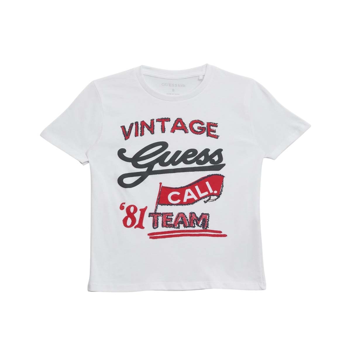 T-shirt Vintage GUESS Pour Homme - Taille L - Bleu - Occasion Très Bon état