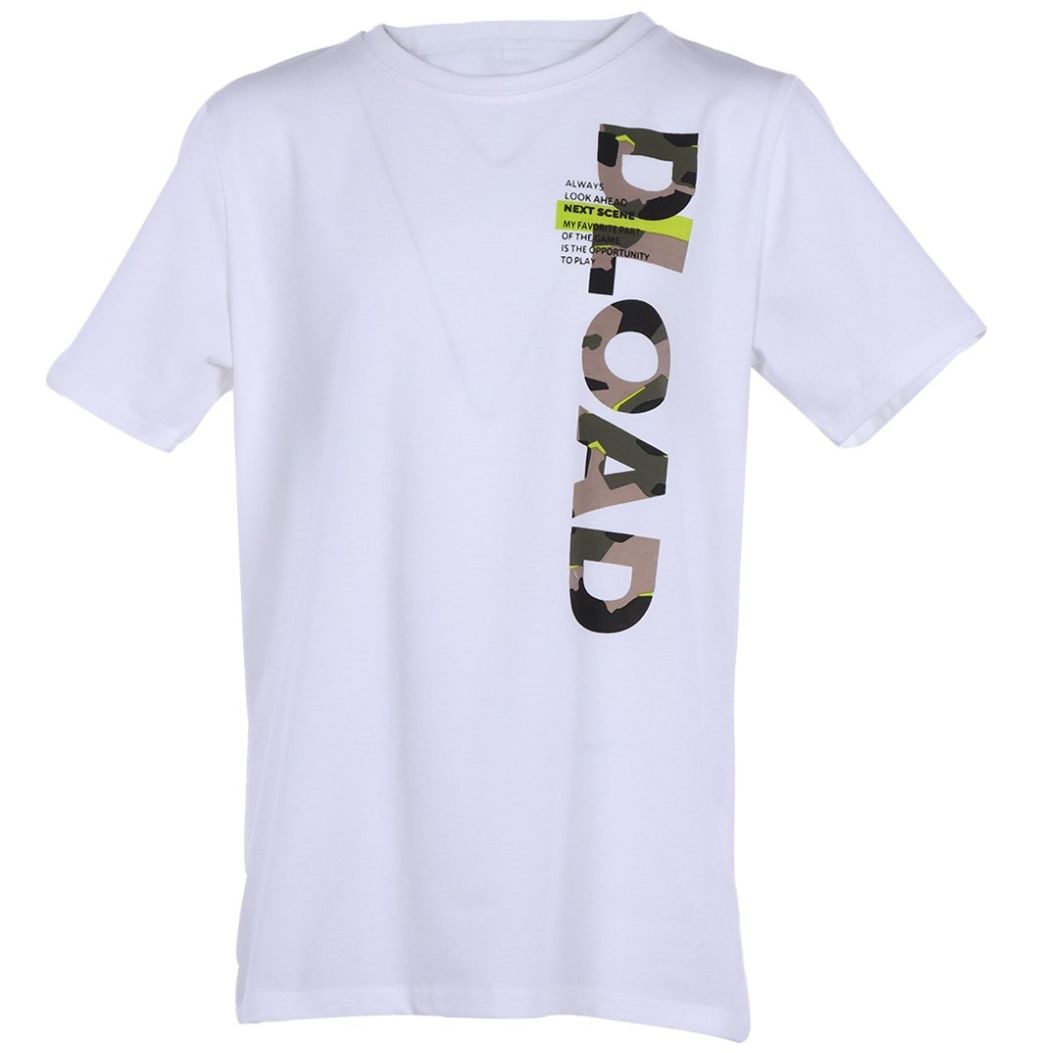 Playera Blanca Studio si Manga Corta para Niño
