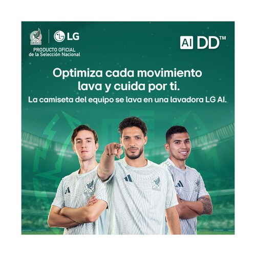 Torre de Lavado LG Washtower Carga Frontal Lavadora y Secadora Inverter Ai Dd con Conectividad LG Thinq 22Kg / 22Kg Wk22Ws6 Blanca