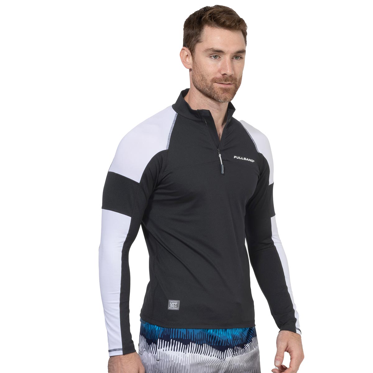 Playera Medio Cierre Fullsand Manga Larga para Hombre