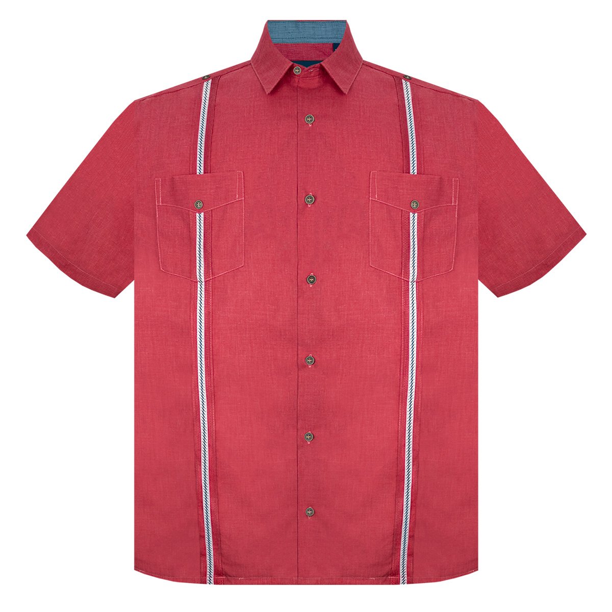 Guayabera Deshilado Cancumisa Manga Corta para Hombre Plus