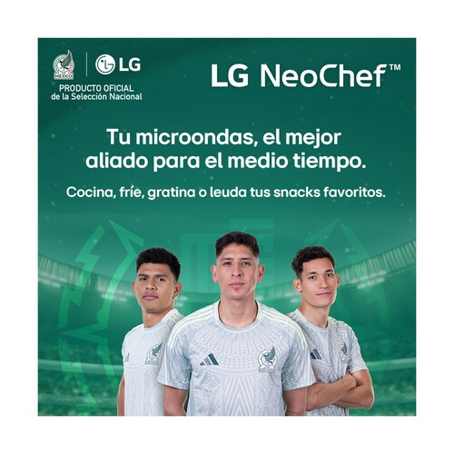 Horno de Microondas LG Neochef Smart Inverter con Easyclean y Grill 1.5 Pies3 Plata