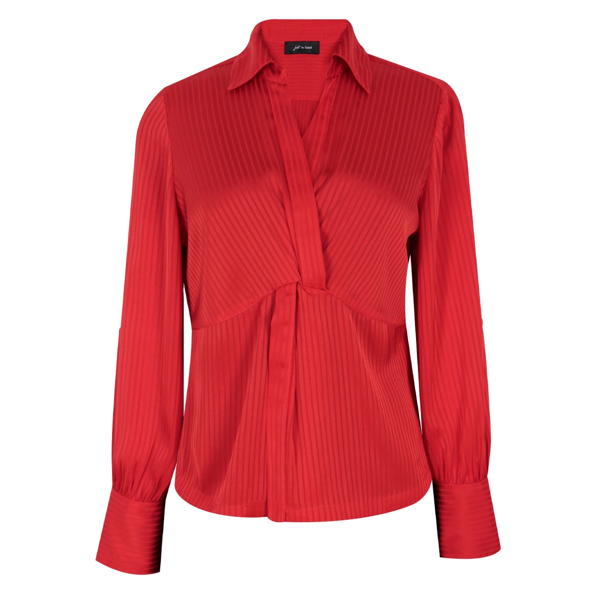 Blusa Camisera de Satín para Mujer Petite Just By Basel