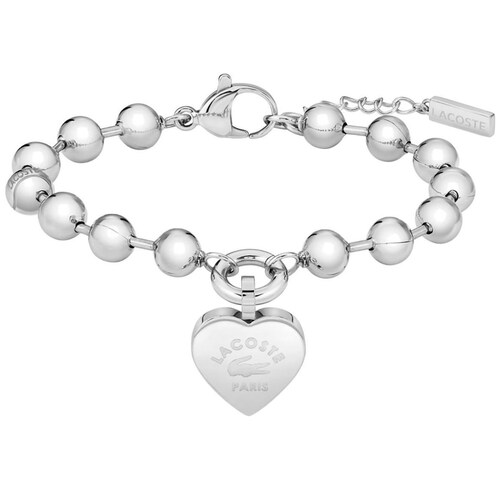 Pulsera Corazón Mujer Love My Croc 22 Acero Plata