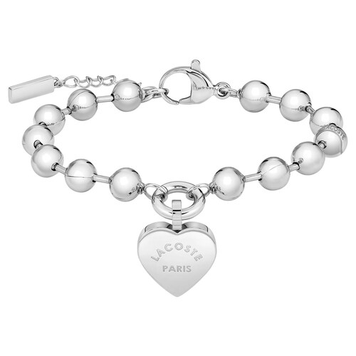 Pulsera Corazón Mujer Love My Croc 22 Acero Plata