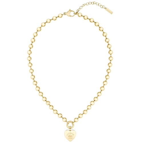 Collar Corazón Mujer Love My Croc 30 Acero Dorado