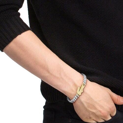 Pulsera Eslabones Unisex Arthor 22 Acero Plateado