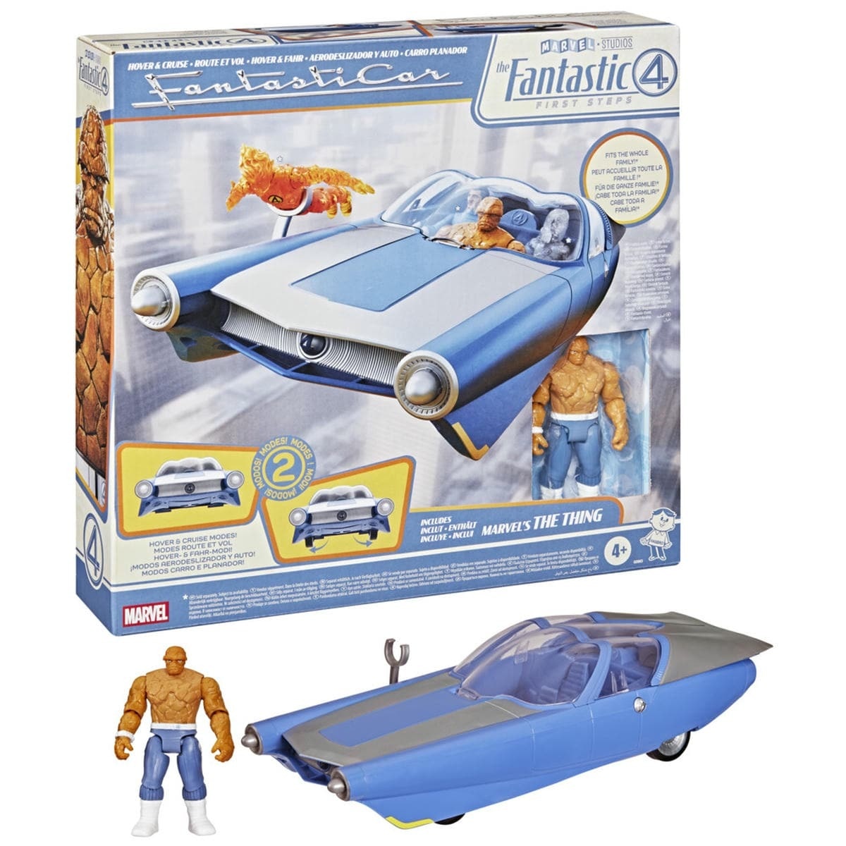 Marvel Set de Juego los 4 Fantásticos Aerodeslizador Y Auto