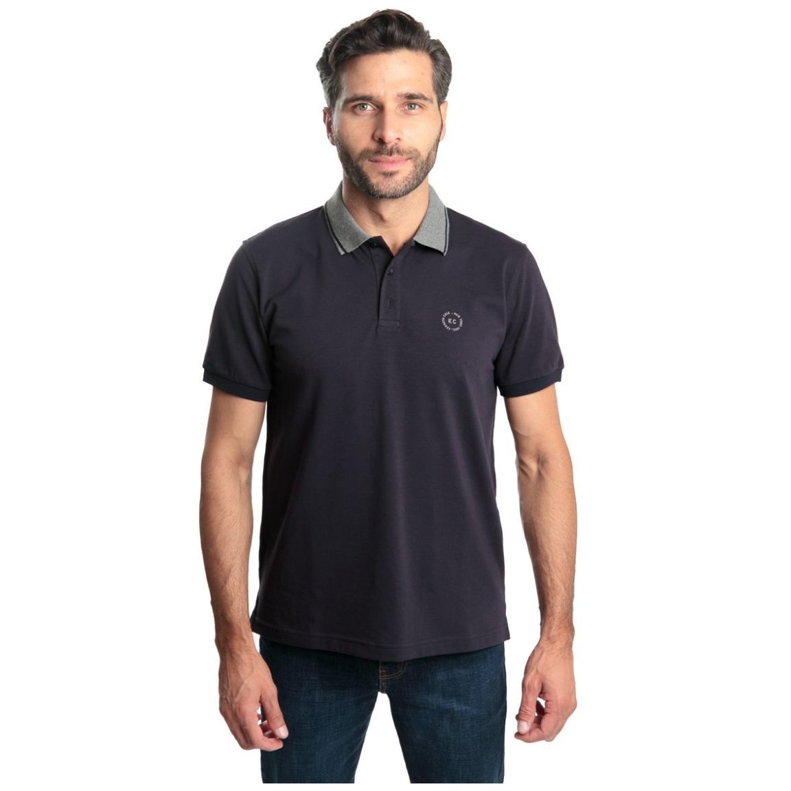 Playera Polo Regular Fit Kenneth Cole Manga Corta para Hombre