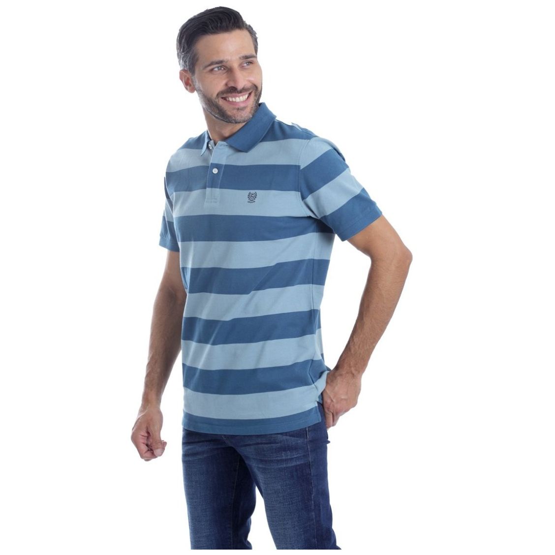 Playera Polo Regular Fit Chaps Manga Corta para Hombre