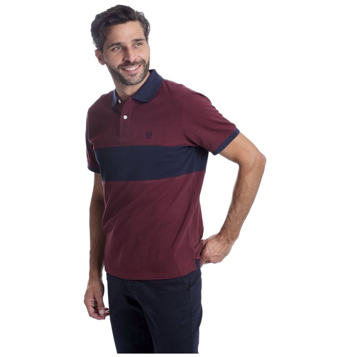 Playera Polo Regular Fit Chaps Manga Corta para Hombre