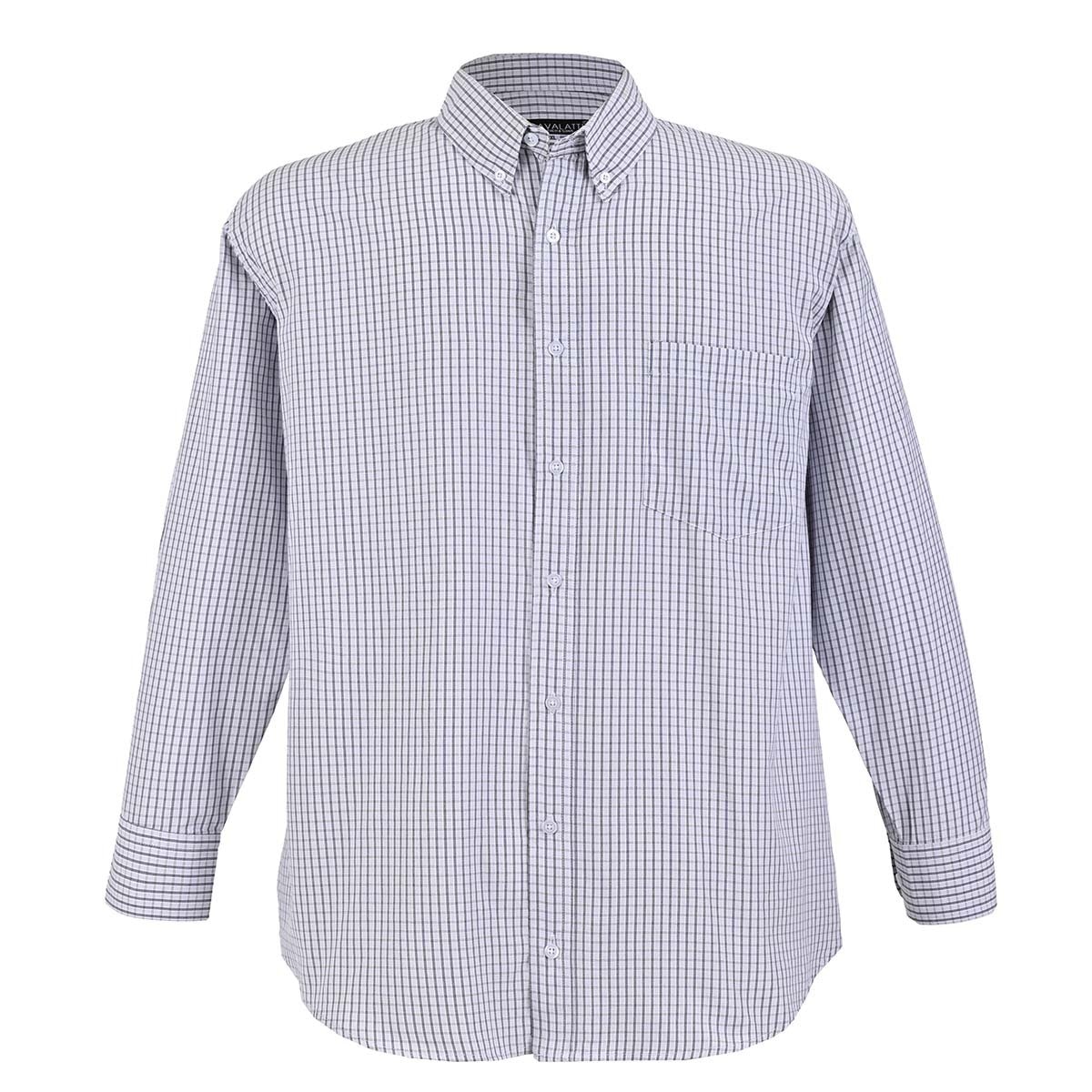 Camisa a Rayas Cavalatti Manga Larga para Hombre Plus