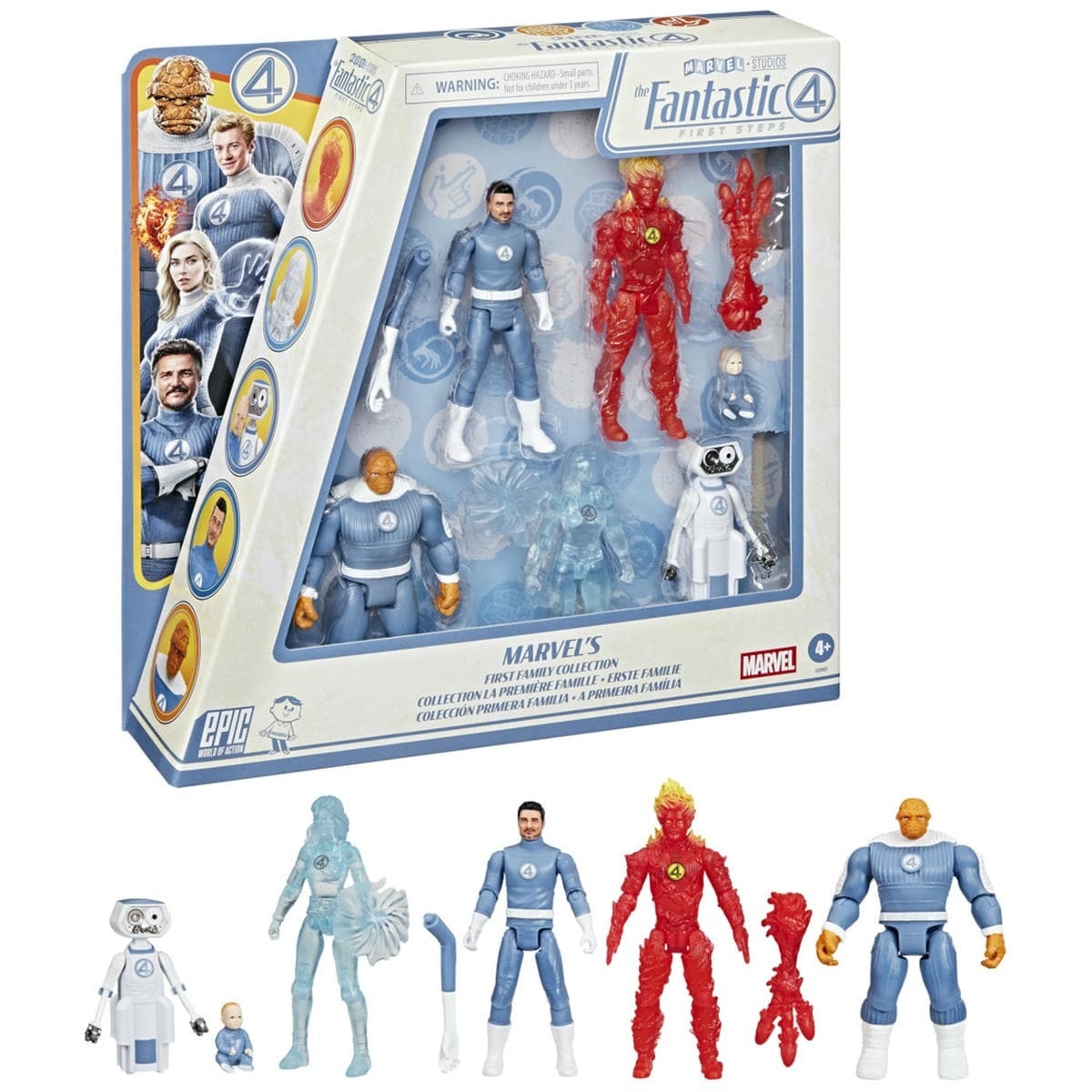 Marvel Set de Figuras los 4 Fantásticos Colección Primera Familia