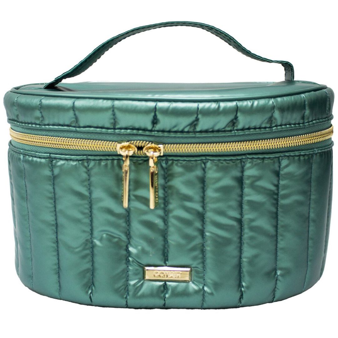 Neceser Acolchado Verde Metálico Modella