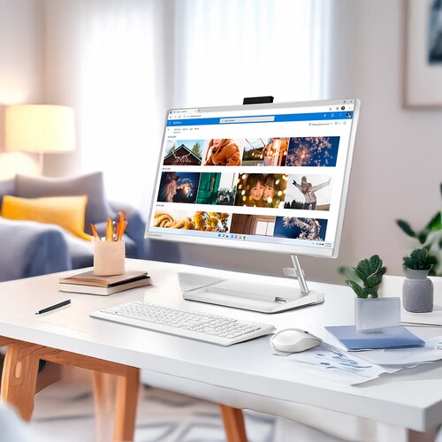 All In One Lenovo Ideacentre, 23.8" Fhd Intel Core I3, 8Gb Ram 256Gb Ssd